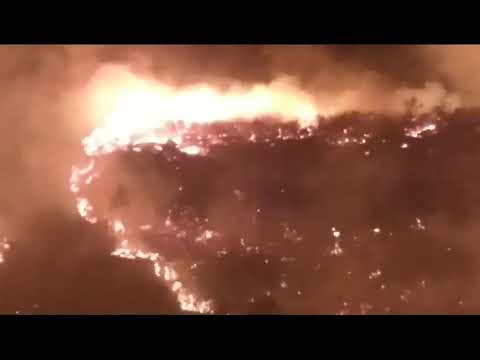 Arden las montañas de Alpujarra, Tolima. Hay alerta por inmenso incendio forestal.