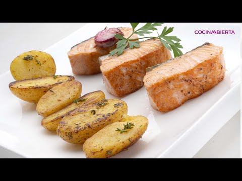 Salmón con patatas al ajo y limón // Cocina Abierta de Karlos Arguiñano