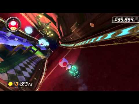 Mario Kart 8 - Time Trials vs Ghosts - Twisted Mansion