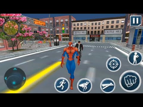Flying Iron Superhero Spider Mission | Flying Spider Hero City Rescue - Android GamePlay