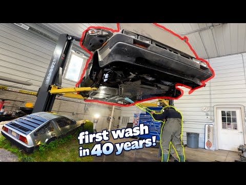 Twin Turbo DeLorean First Wash In 40 Years - Part 3