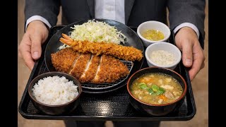 The Dinner of Japanese Salaryman | $8 Dinner at Matsunoya