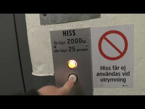 Old ASEA Traction Freight Elevator @ Virkesvägen 2B, Stockholm, Sweden!