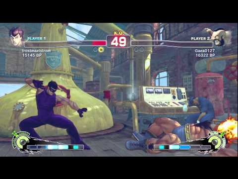 SSF4: frostmaelstrom (Fei Long) VS Gaea (Zangief)