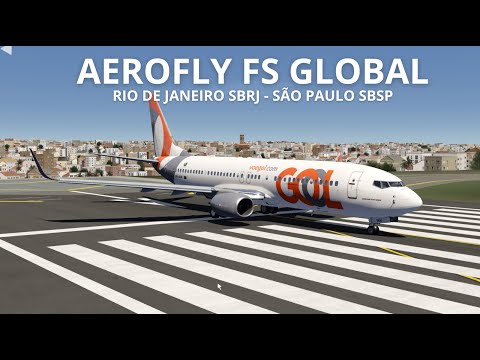 AeroflyFS Global | Santos dumont SBRJ ✈ São paulo SBSP | Boeing 737-800 Gol