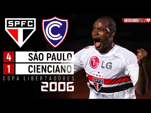São Paulo 4x1 Cienciano - 2006 - O CAMPEÃO COMEÇA COM TUDO NA LIBERTADORES!