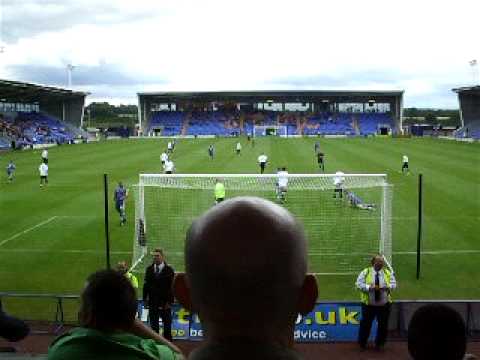 AFC Telford United Fans singing at Shrewsbury