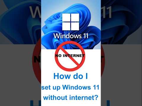 How to Set Up Windows 11 Without Internet | Quick Trick #tutorial