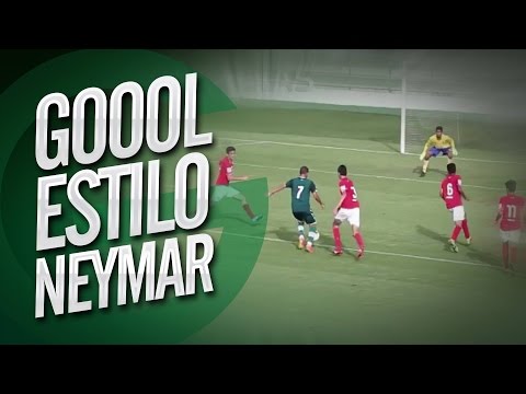 Gustavo, Sub-15 do Goiás, faz gol em final que até Neymar assinaria