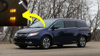 “FCW LDW” warning lights in Honda Odyssey