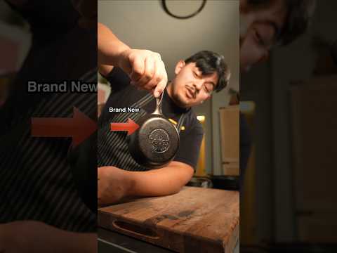 What to do when buying a BRAND new cast iron pan! #howtocook
