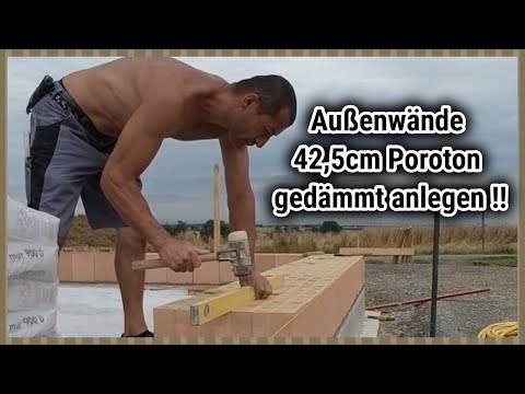 Poroton exterior walls 42.5 cm insulated, with overhang #Allrounder Achi