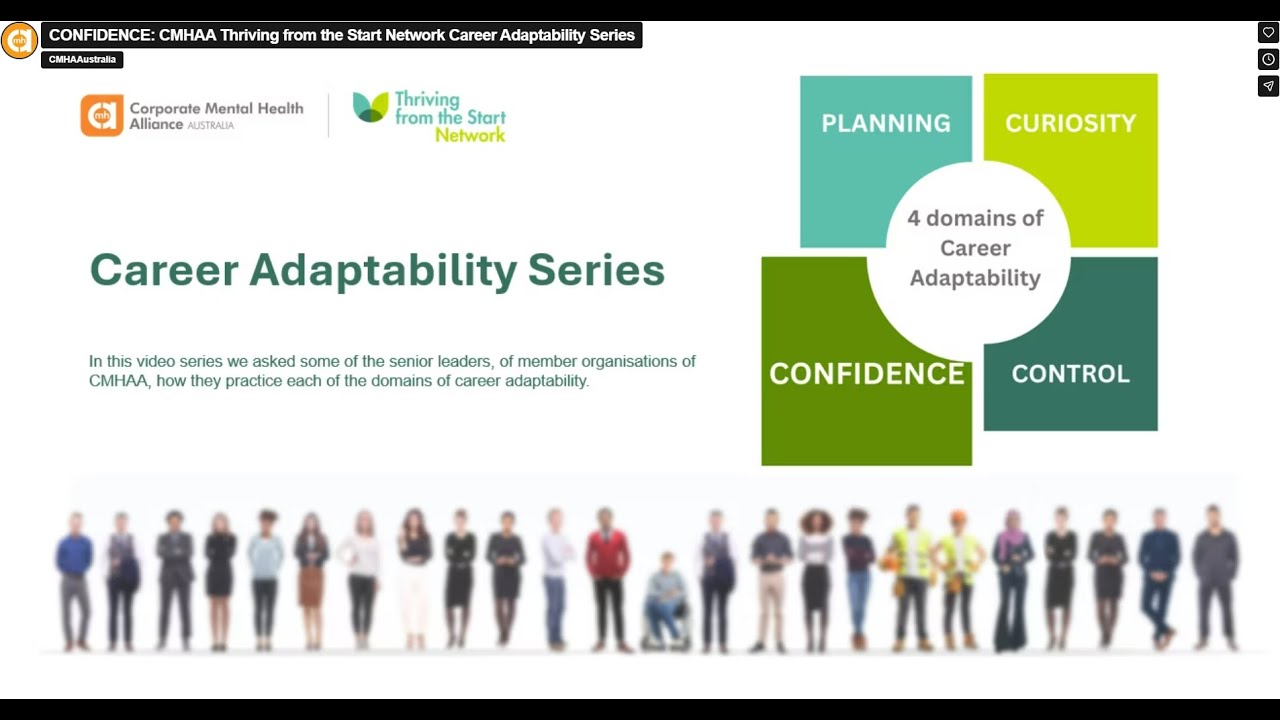 [Early Career] CONFIDENCE: CMHAA Thriving from the Start Network Career Adaptability Series
