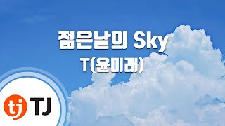 [TJ노래방] 젊은날의 Sky(최고의한방OST) - T(윤미래) / TJ Karaoke