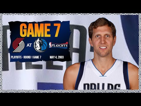 Dirk Nowitzki (31 points) - Portland Trailblazers at Dallas Mavericks - 2003 Playoffs Round 1 Game 7