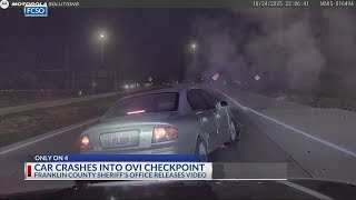 Car crashes into OVI checkpoint in south Columbus