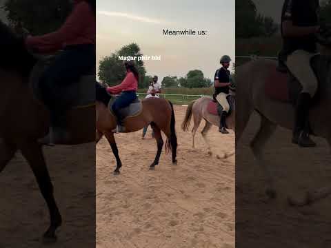 Sunke acha laga hai but hua nhi🫠 #funtime #ishel #coaching #horse