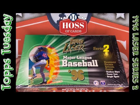 🤯1996 Topps Laser Series 2 Hobby Box: Baseball Card Pack Opening Unboxing PC/Derek Jeter diecuts🔥