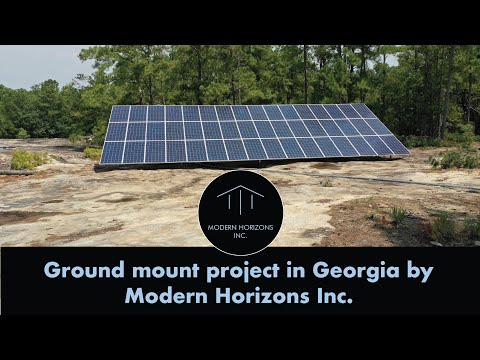 Ground mount solar project in Georgia