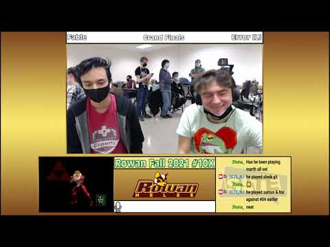 Rowan Fall 2021 #10X3: Fable (Sheik) Vs. Error (Marth) - Grand Finals