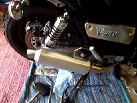 Marks 4 into 1 exhaust on Vmax