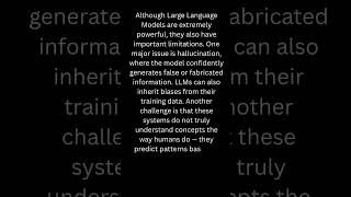 LLM Limitations Explained in 60 Seconds
