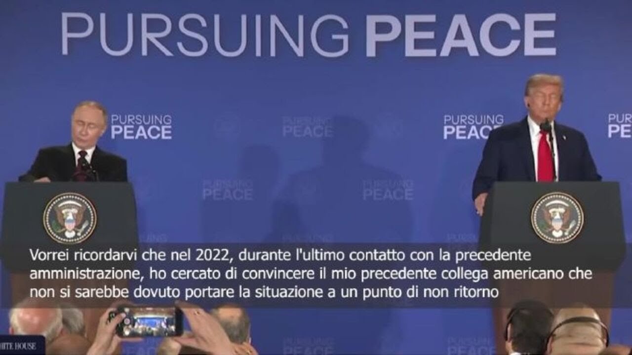 Putin ad Anchorage: Se Trump fosse stato Presidente Usa nel 2022 non ci sarebbe stata guerra