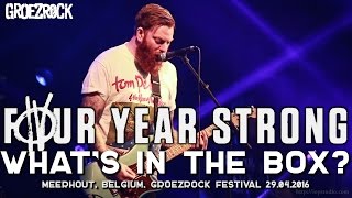 Four Year Strong - What's In The Box (live@ GROEZROCK 2016.04.29)