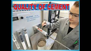 Cement quality steps during manufacturing in the cement industry