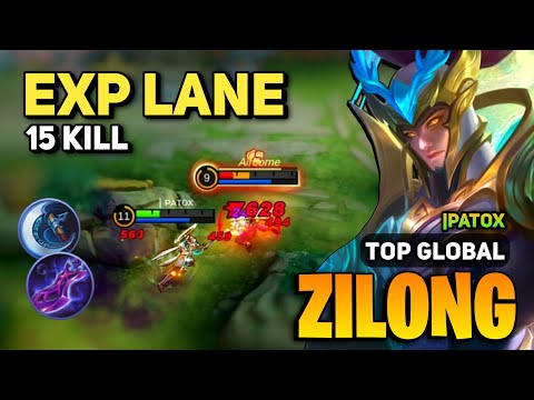 EXP LANE! Zilong Best Build 2023 [ Zilong Gameplay Top Global ] | PATOX - Mobile Legends