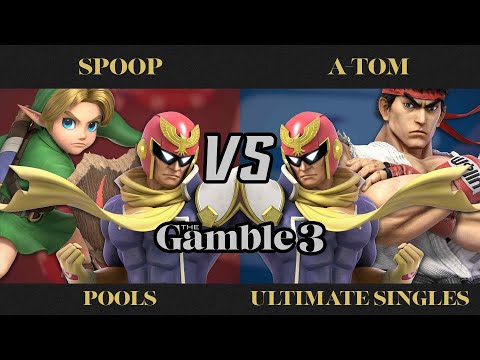 The Gamble 3 Pools - spoop (Young Link, Captain Falcon) vs. A-Tom (Ryu, Captain Falcon) - SSBU