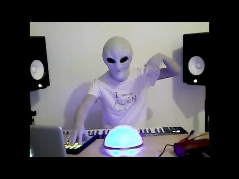 An alien playing music (GRAViiTY - Shaman)