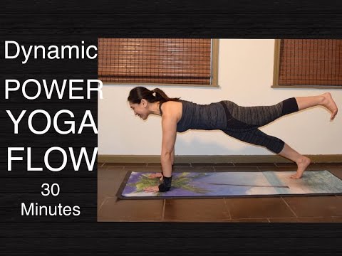 Dynamic Power Vinyasa Flow Yoga Workout for Total Body Strength - 30 Minutes