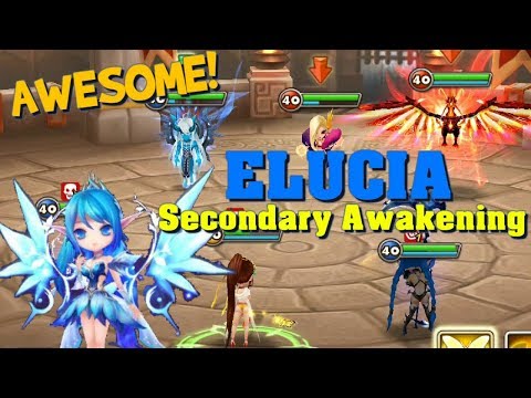 Summoners War - AWESOME ELUCIA Debuts in Guild War!!! (Secondary Awakening)