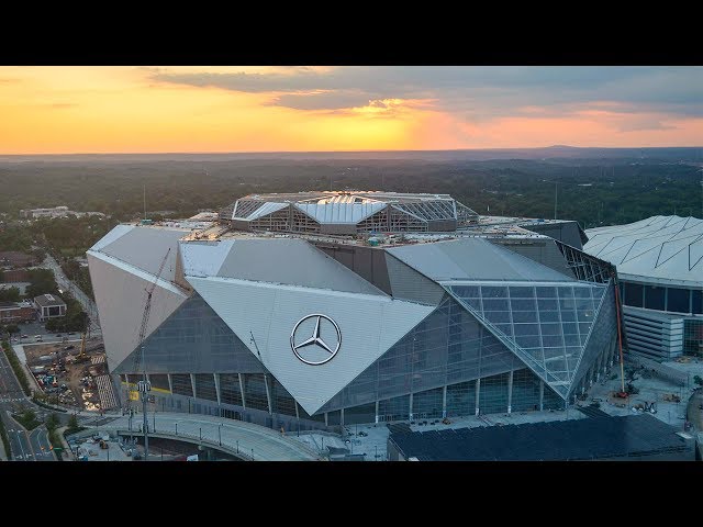 Mercedes-Benz Stadium: Construction Time-Lapse Video – June 2017