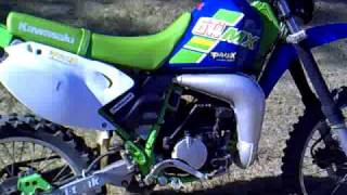 preview picture of video 'Kawasaki KmX 125 with Kawasaki KDX 41mm front fork'