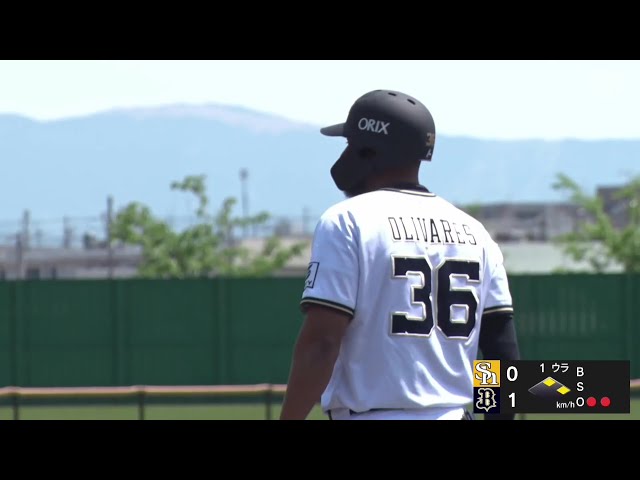 【ファーム】オリックス・オリバレス ショートへのタイムリー内野安打で先制!! 2025年5月3日 オリックス・バファローズ 対 福岡ソフトバンクホークス