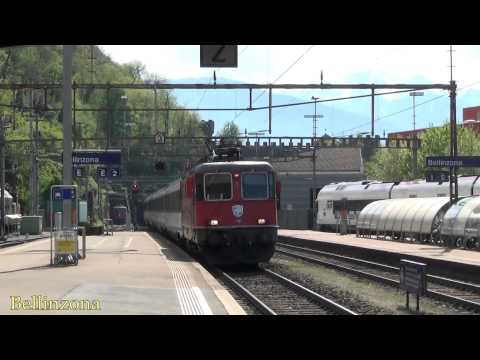 Estação de Bellinzona - tantos trens