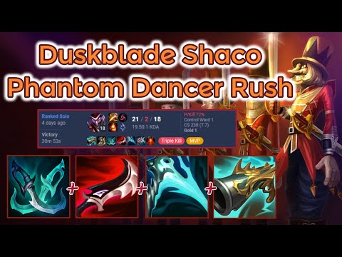 Phantom Dancer + Duskblade Shaco - S13 Ranked [League of Legends] Full Gameplay - Infernal Shaco