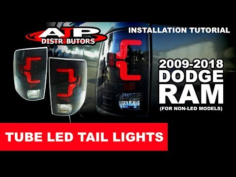 09-18 DODGE RAM TUBE LED TAIL LIGHTS INSTALL - AJP DISTRIBUTORS