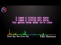 Don T Say You Love Me Lyrics Fifth Harmony