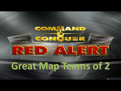 Command and Conquer Red Alert Remastered 2v2v2v2 (Great Map for Teams of 2 Games)