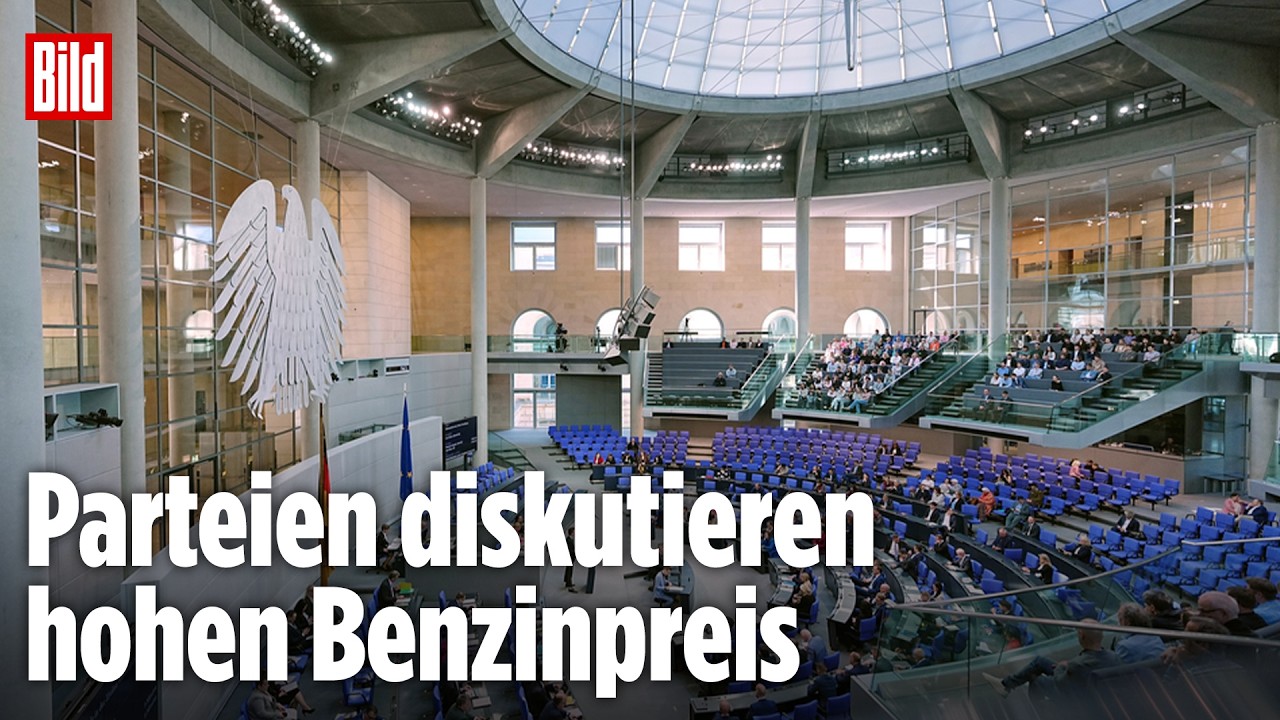 Jetzt live Parteien diskutieren hohen Benzinpreis