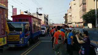 2o19年4月1o日大甲媽祖32週年前往新港奉天宮遶境進香駐進奉天宮沿途盛況。(2)