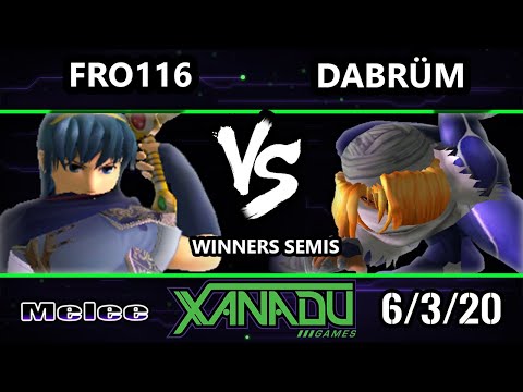 S@X 356 Online Winners Semis - DaBRÜM (Sheik, Falco) Vs. FRO116 (Marth) Smash Melee - SSBM