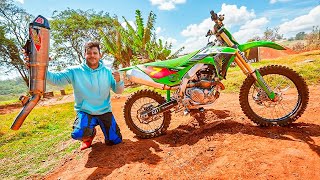 COLOQUEI UM ESCAPAMENTO DE 12 MIL NA MINHA MOTO