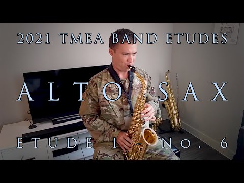 2020-2021 TMEA All-State Etudes - Alto Saxophone - Etude I - No. 6