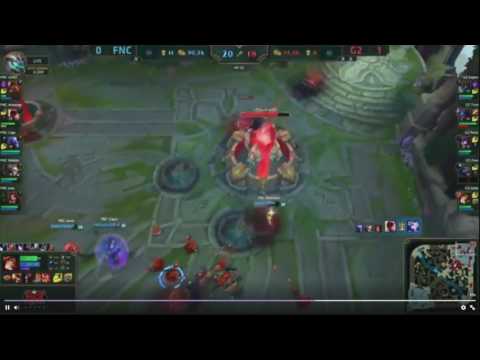 FNC vs G2 | FNC Backdoor with ult of ryze | Rekkles Backdoor ezreal