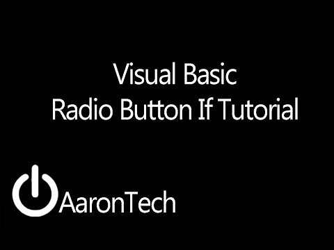 Visual Basic Radio Button If Tutorial