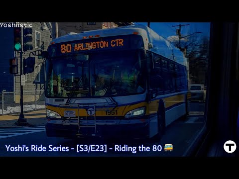 The Construction For The Green Line! | Yoshi's Ride Series {S3-E23} - Riding the 80 🚌 - {MBTA}